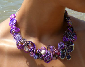 Collier Violet "Sublimes Créations"
