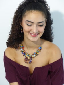 Alicia collier rouge "Sublimes Créations"